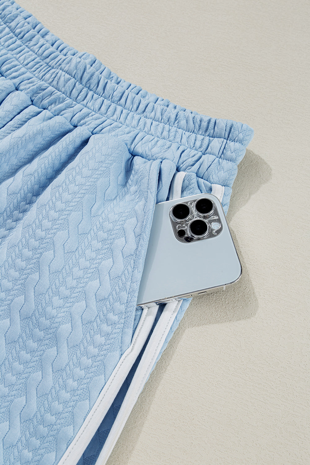 Baby blue textured set