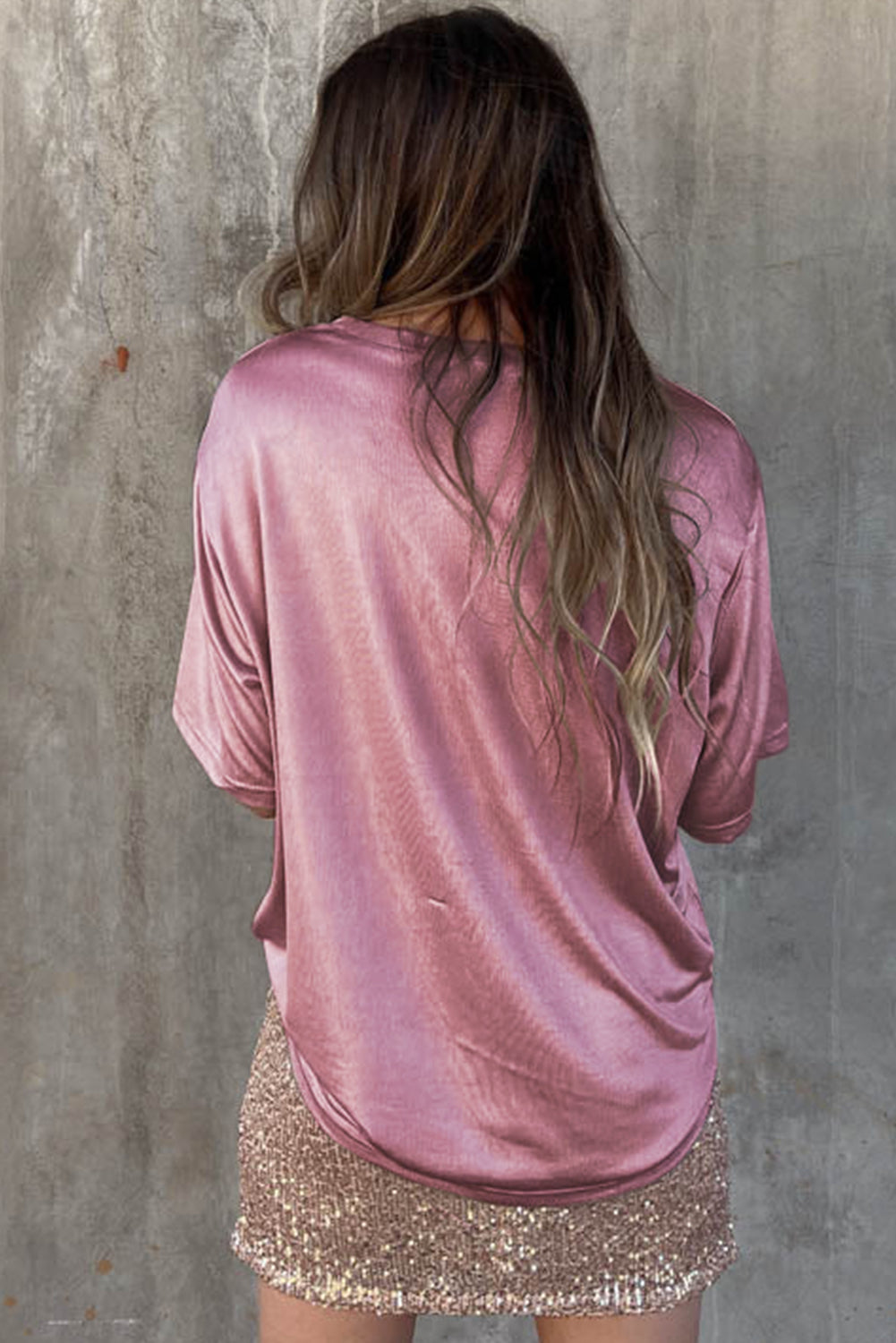 Scarlett sateen pocket tee
