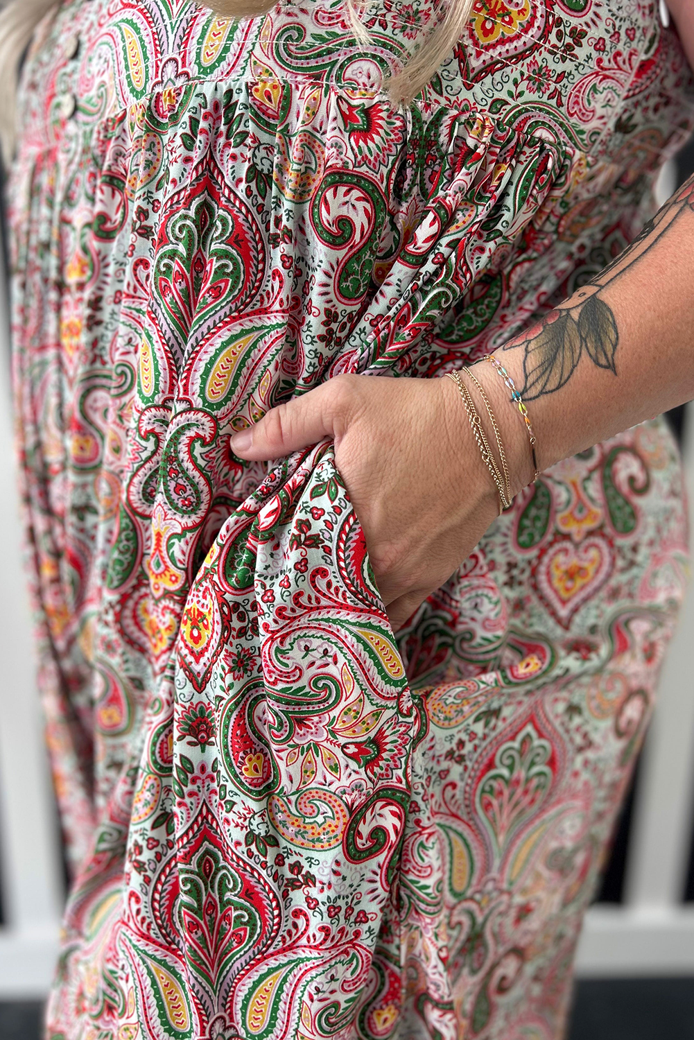Paisley curvy jumpsuit
