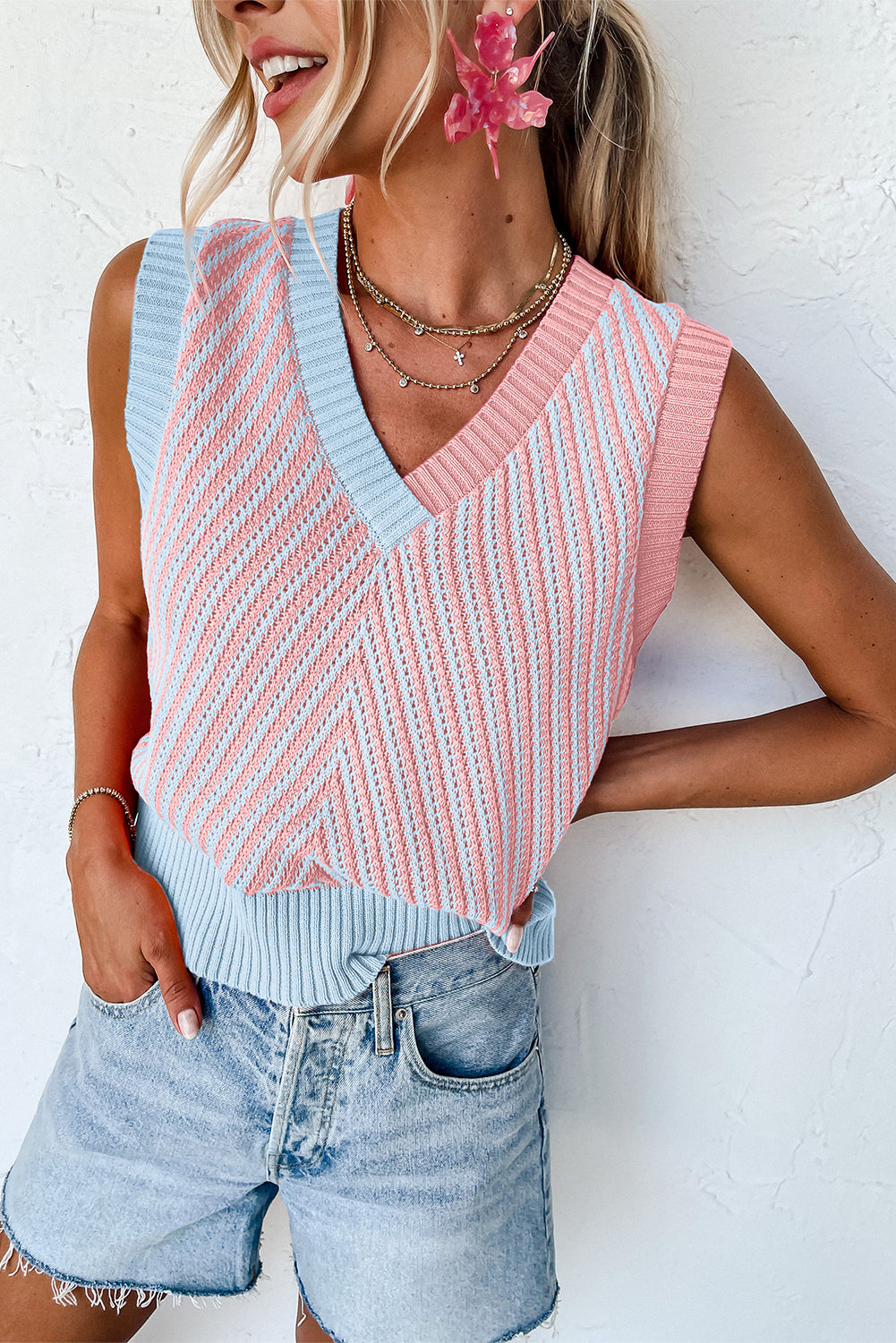 Kinsley sleeveless sweater (various colors)