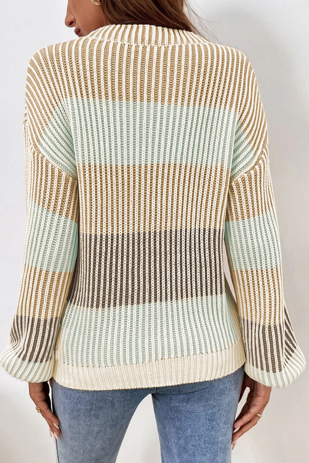Bubble sleeve sweater (brown)