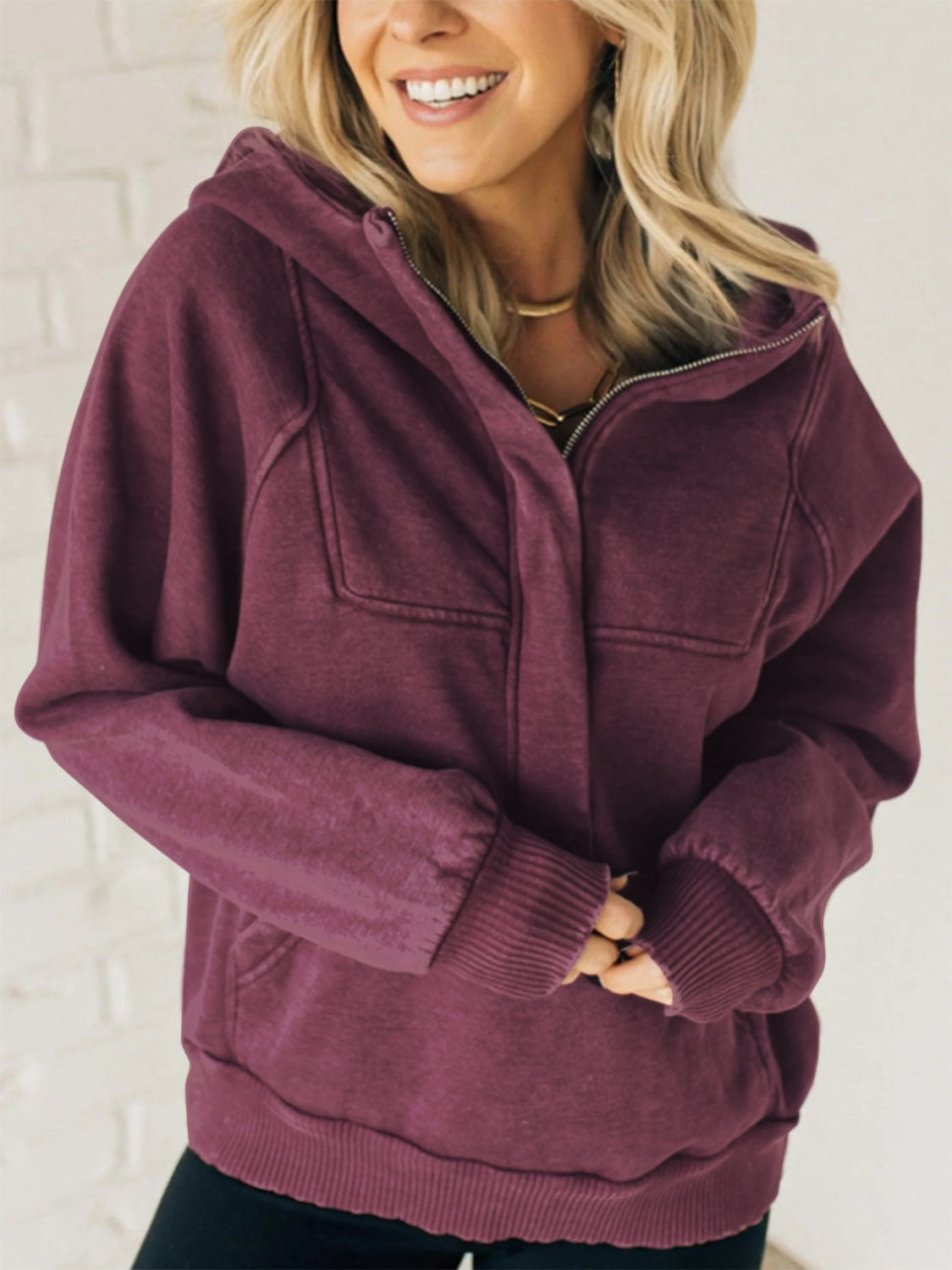 Harper half zip hoodie (various colors)