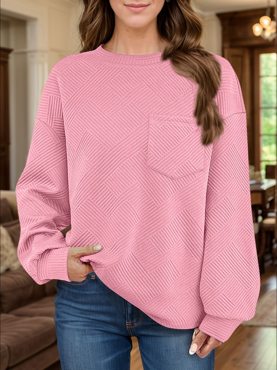 Textured sweatshirt (various colors)