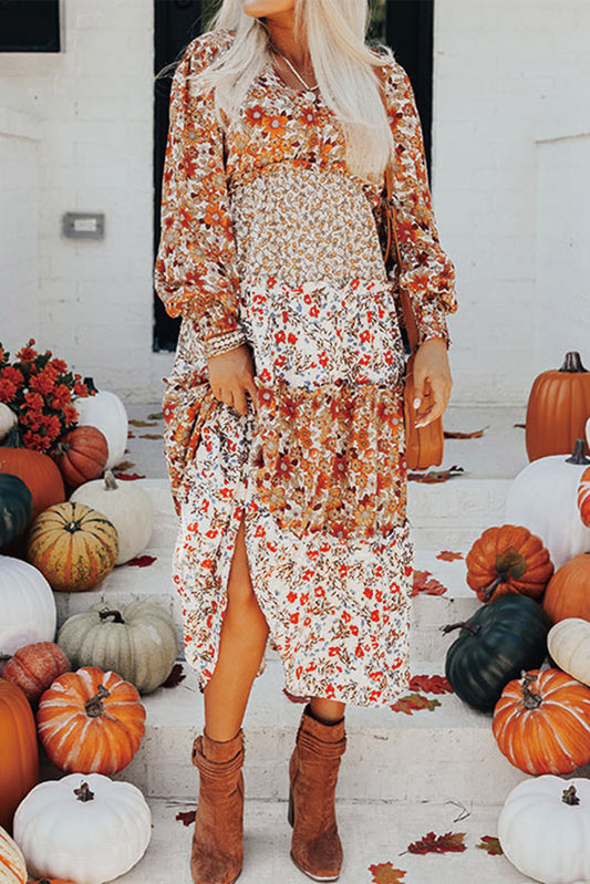 Floral midi dress