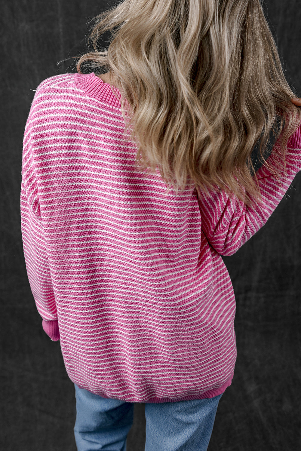 Palmer pink striped sweater