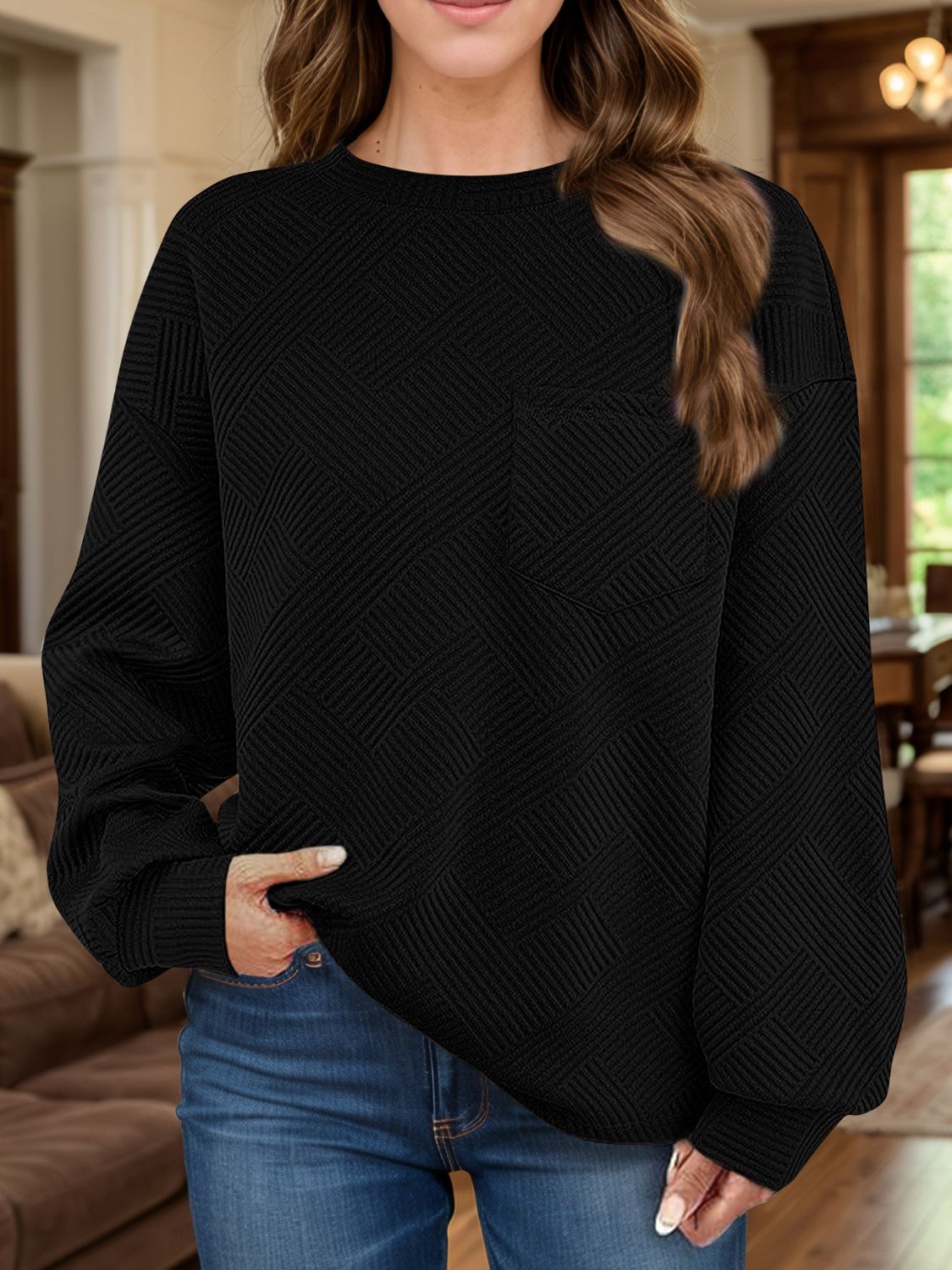 Textured sweatshirt (various colors)