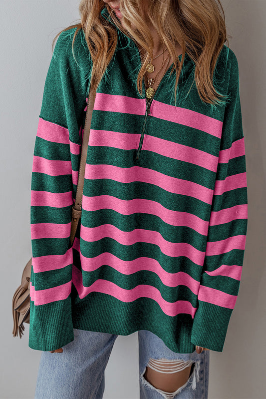 Striped oversized pullover