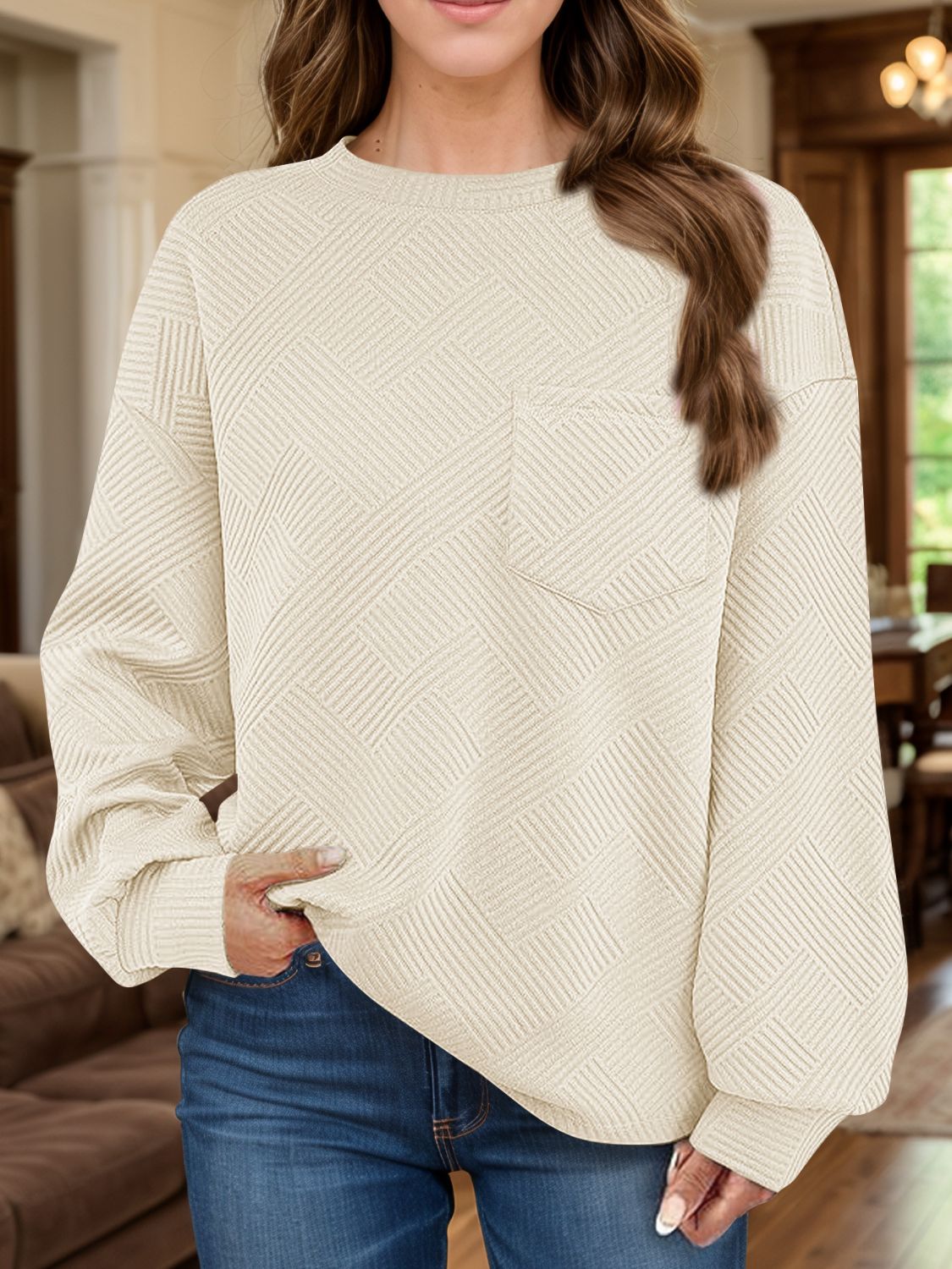 Textured sweatshirt (various colors)