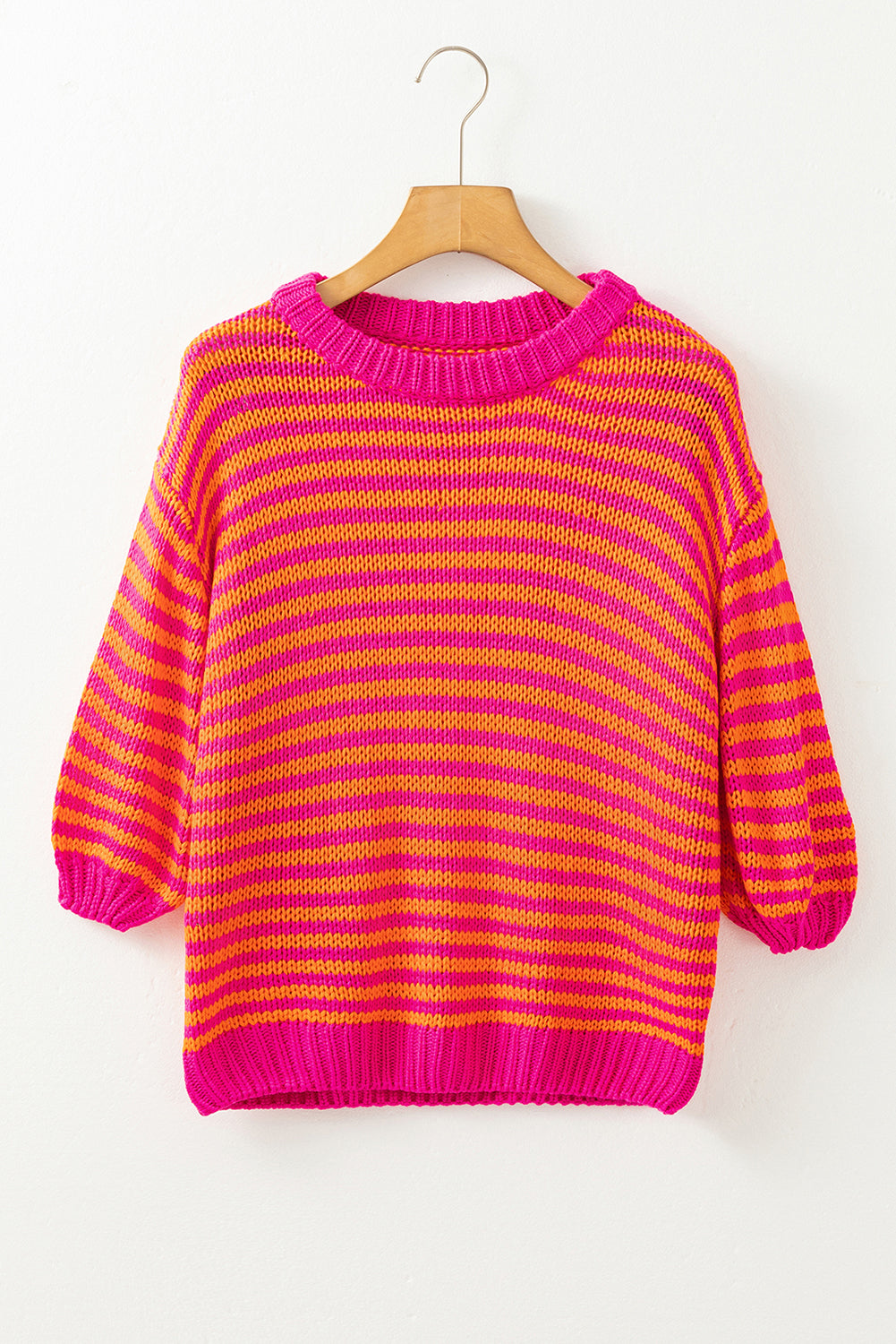 Rose striped sweater