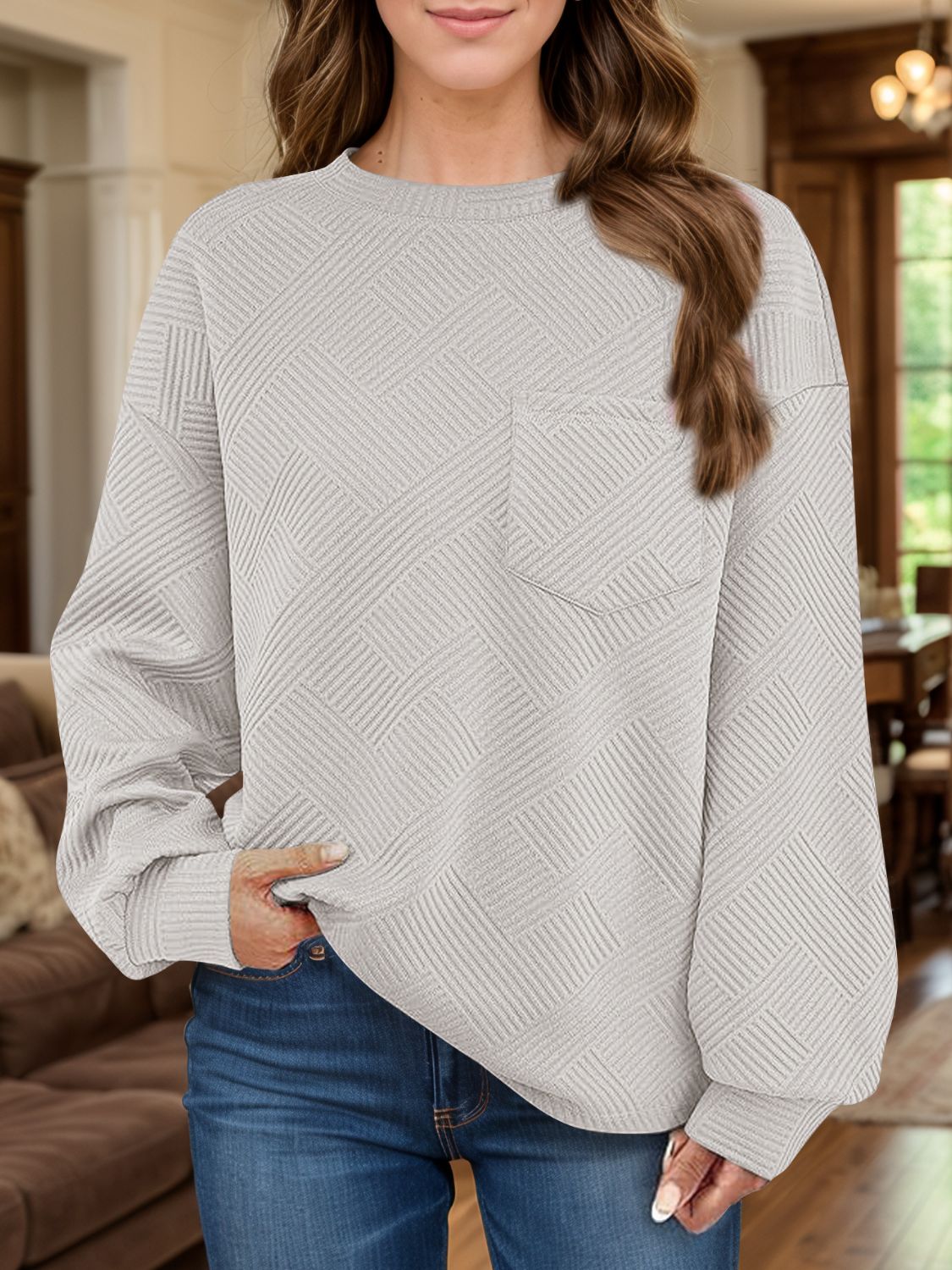 Textured sweatshirt (various colors)