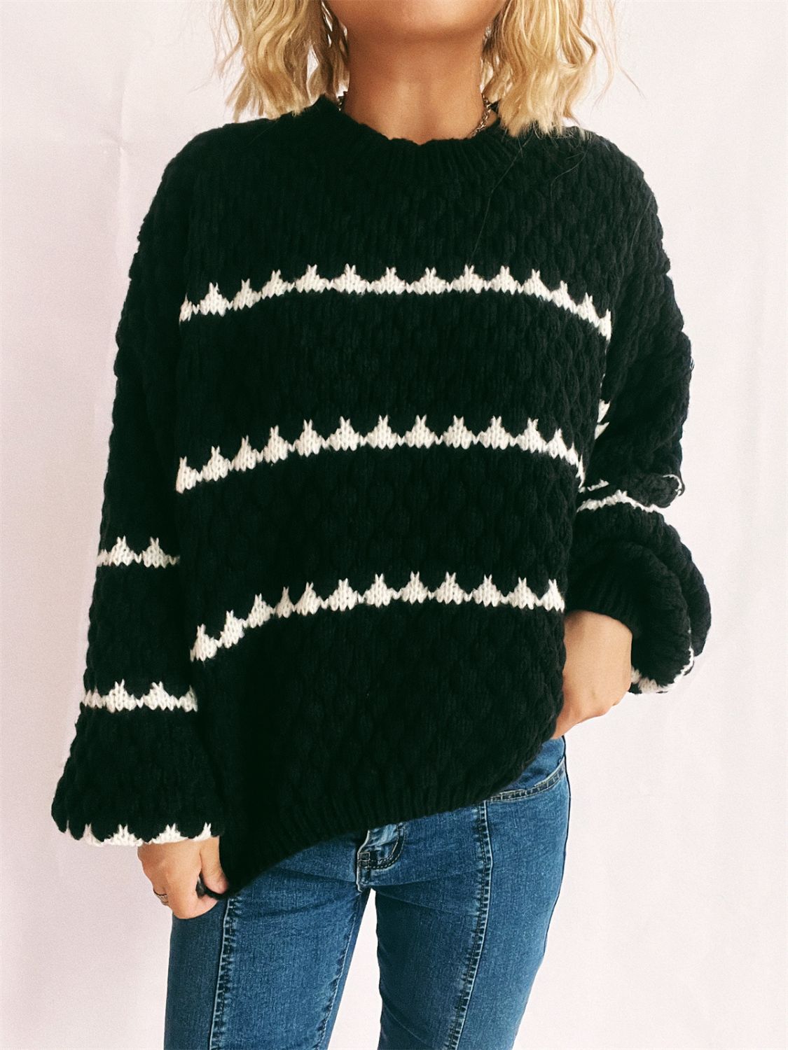 Nadine sweater (white or black)