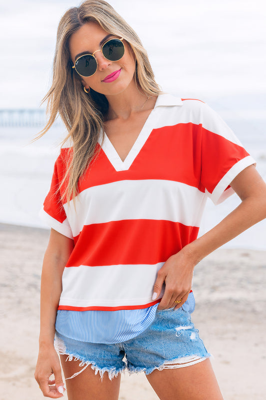 Daphne striped top
