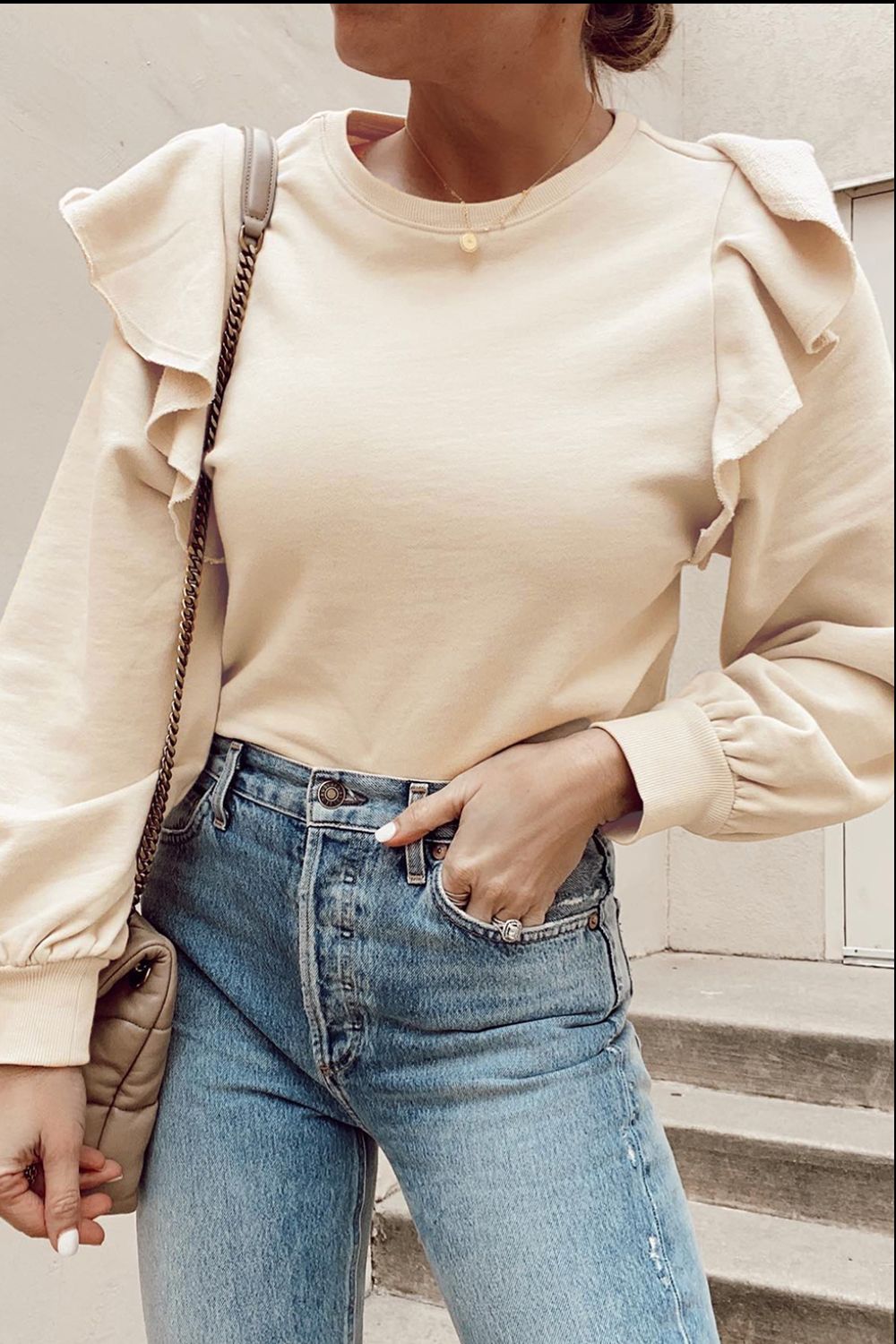Rosalie ruffled blouse