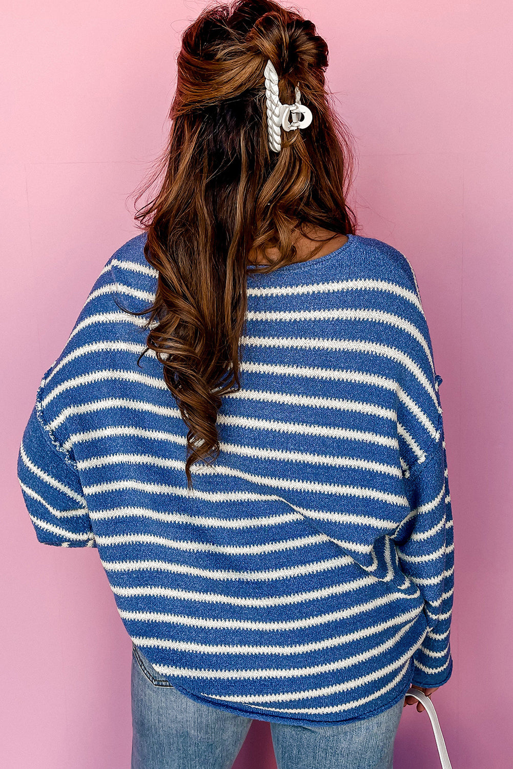 Bella blue curvy sweater