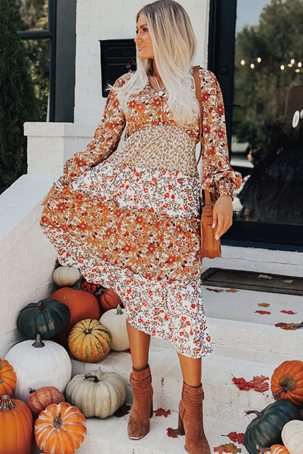 Floral midi dress