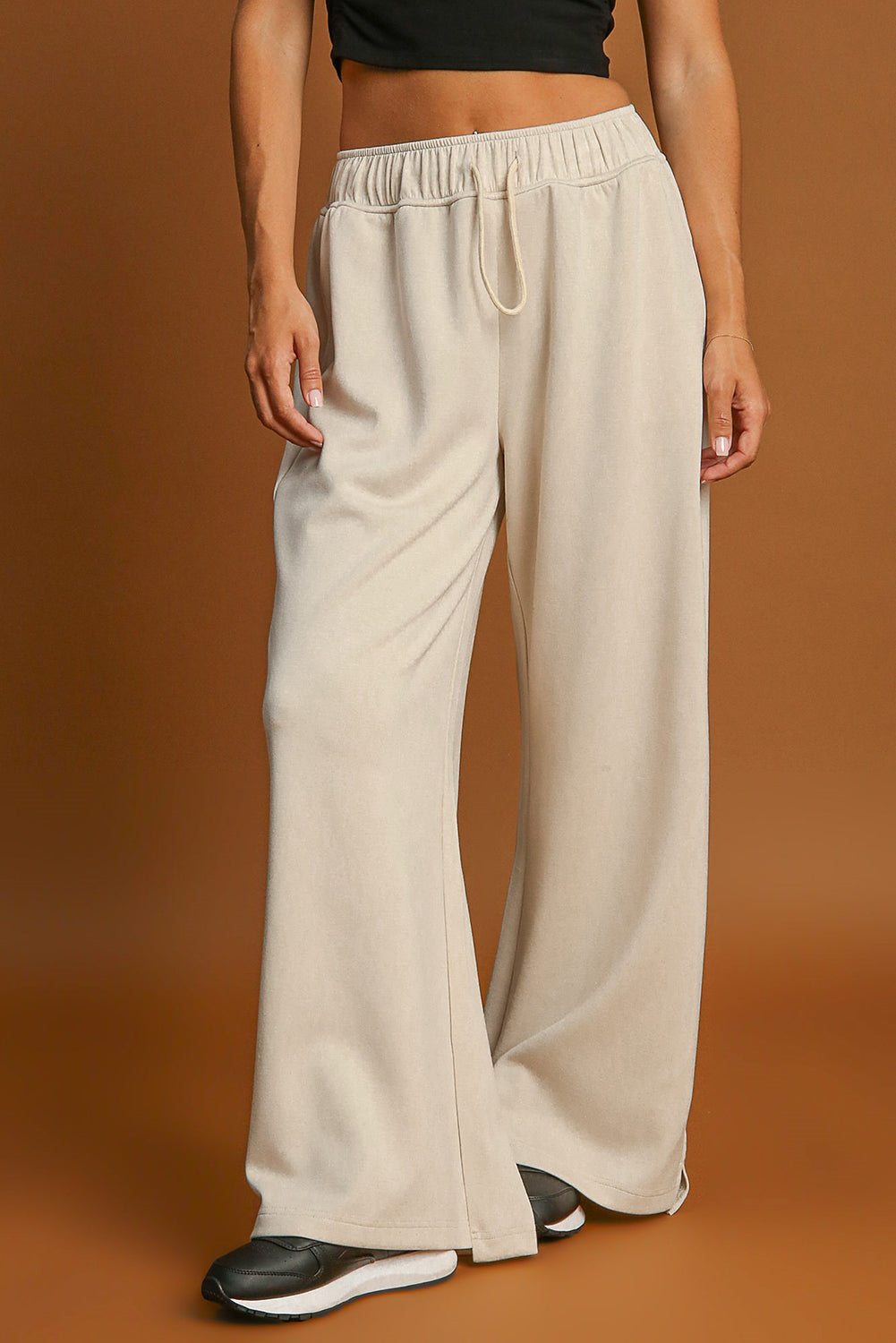 Apricot wide leg pants