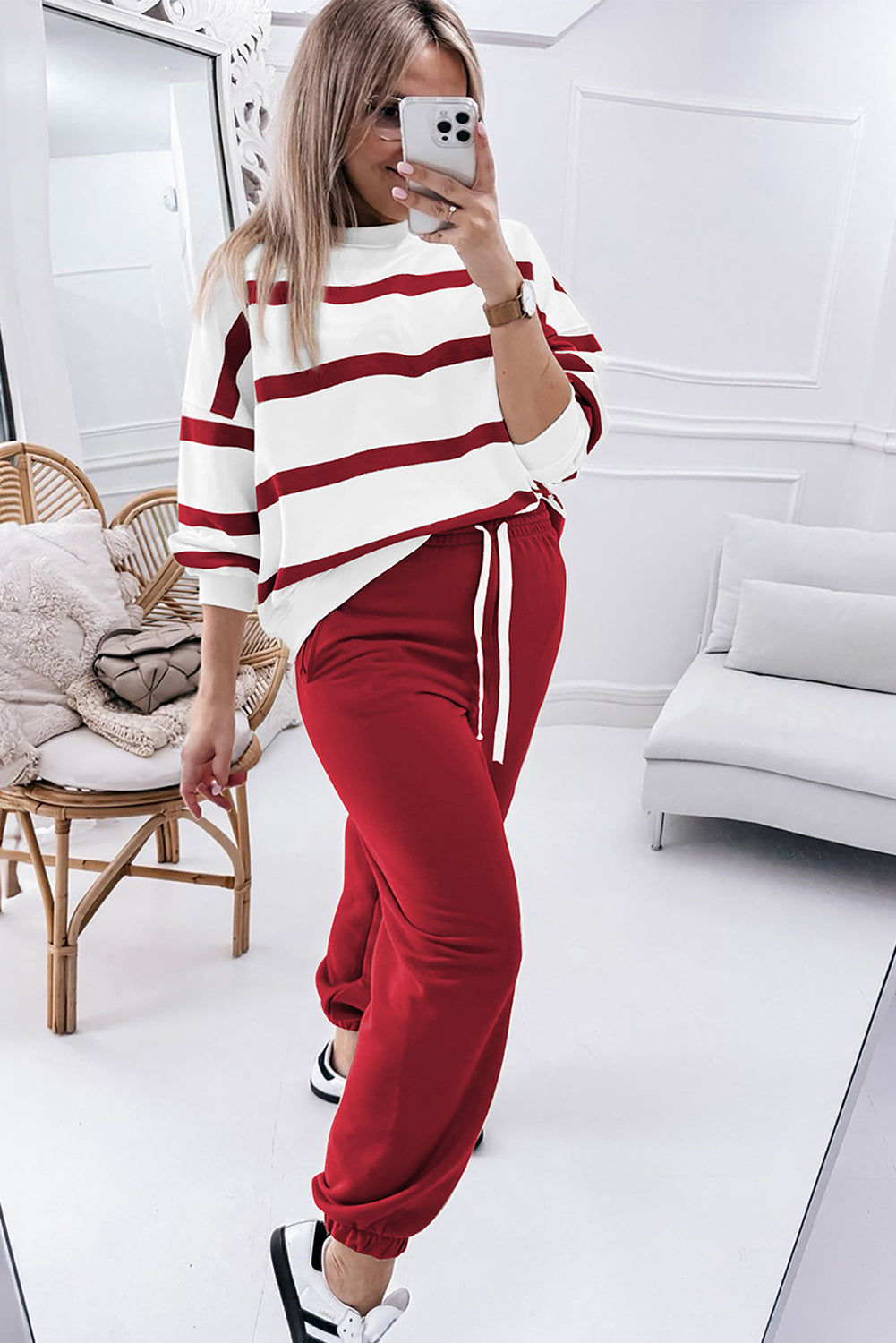 Stella jogger set (red)