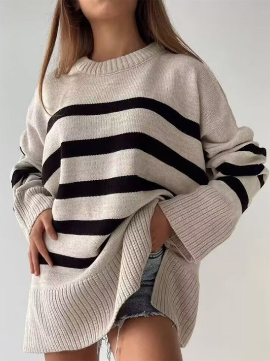 Oversized striped sweater (various colors)