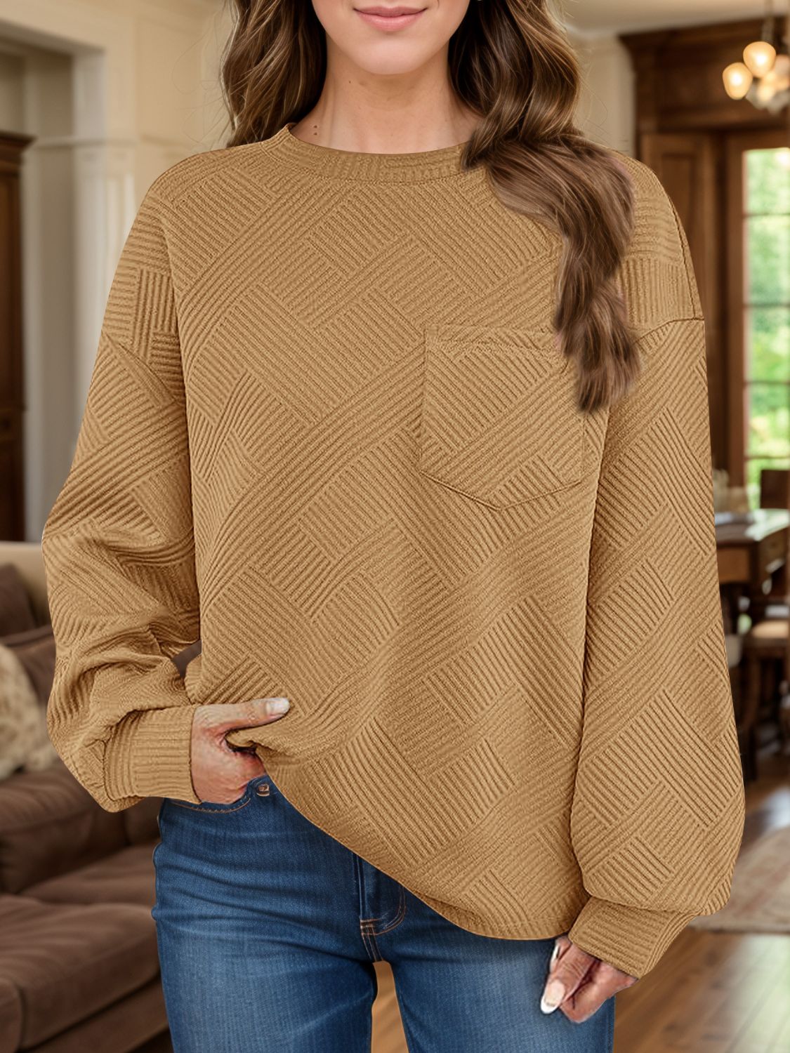 Textured sweatshirt (various colors)