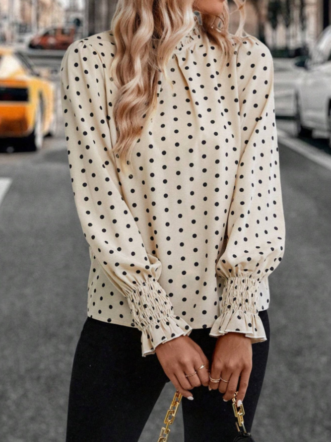 Payton polka dot top