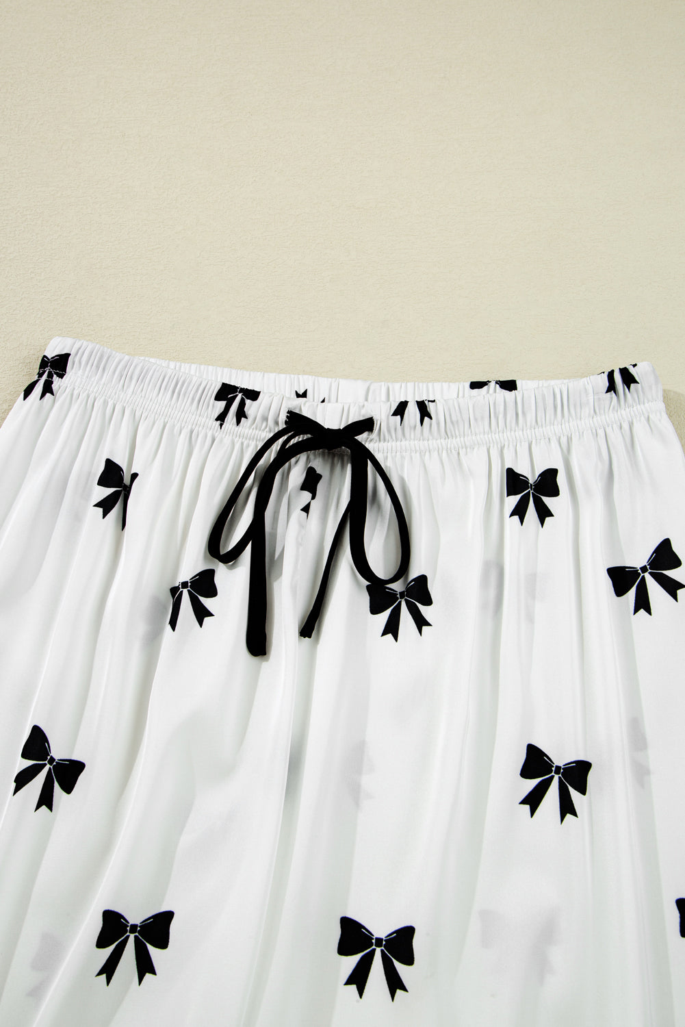 Bow print sleepwear