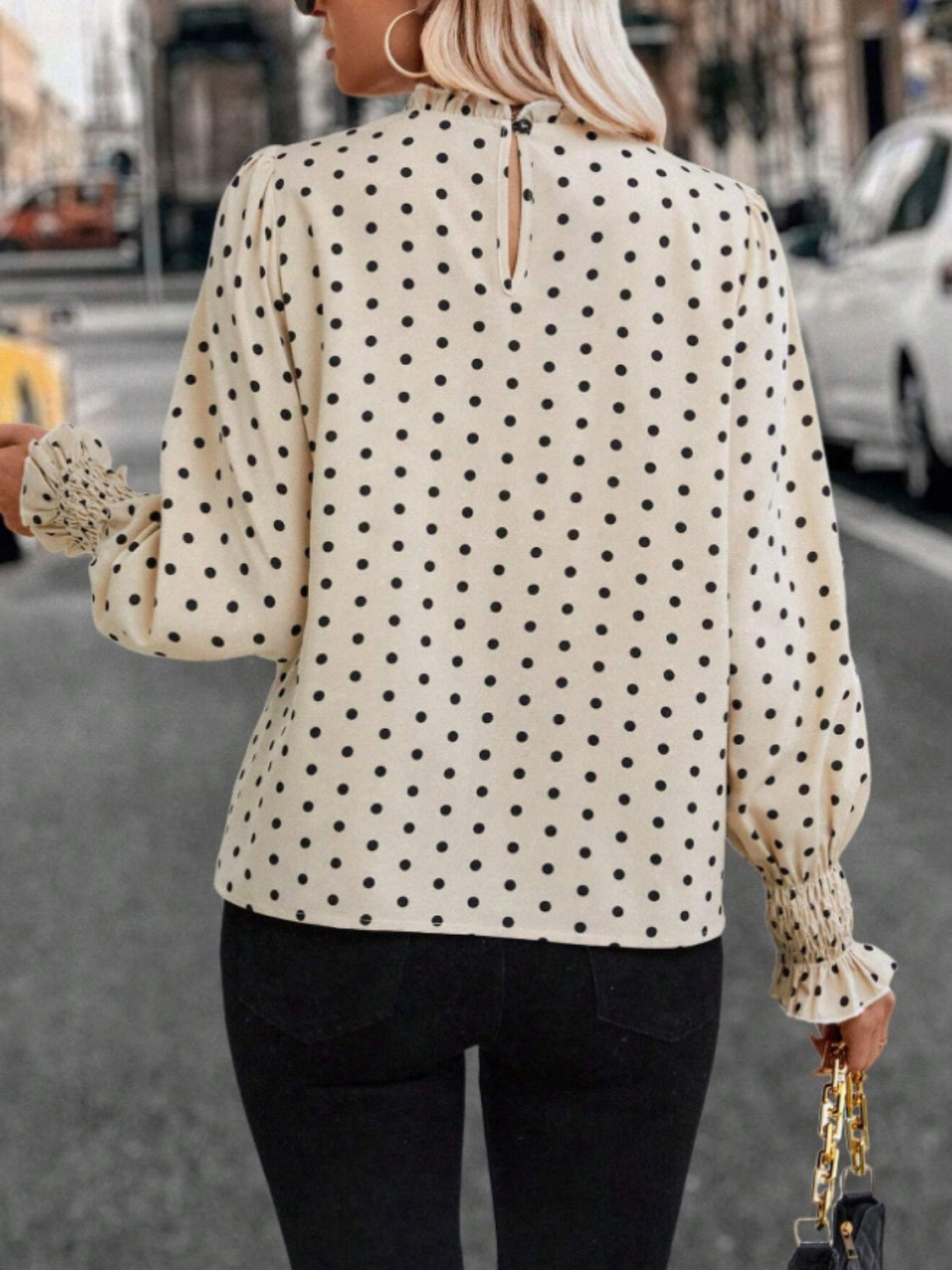 Payton polka dot top