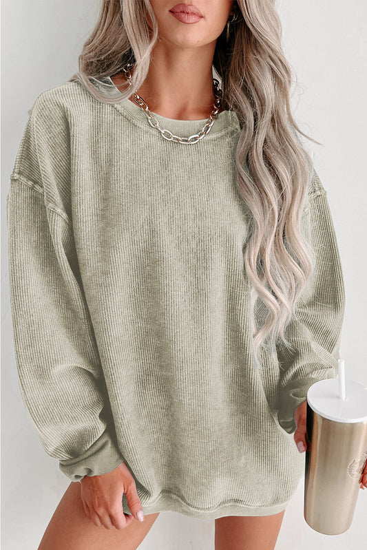 Green oversized sweatshirt